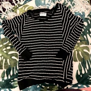 Marc New York Andrew Marc Stripped Tee Size Large